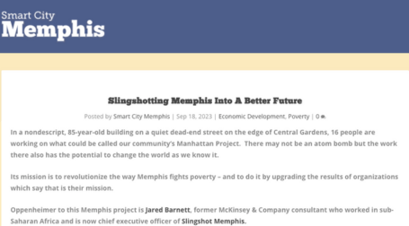 Slingshotting Memphis Into A Better Future<h6>Smart City</h6>