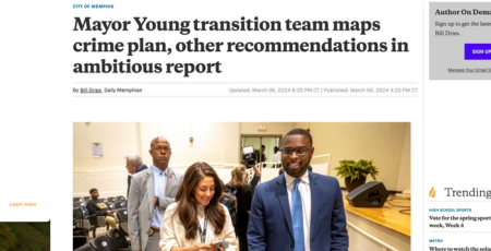 Mayor Young transition team maps crime plan<h6>The Daily Memphian</h6>